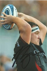 SARACENS & ENGLAND RUGBY UNION: JAMIE GEORGE SIGNED 6x4 ACTION PHOTO+COA *PROOF* - Picture 1 of 2