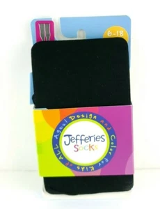 Jeffries Socks Black Color 46% Pima Cotton 46% Nylon Size 6 For Kids USA Seller - Picture 1 of 9