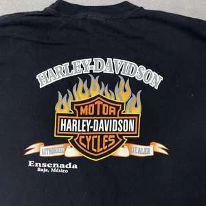 Yazbek Harley Davidson Men's XL Shirt Ensenada Baja Mexico 100% Heavy Cotton - Picture 1 of 12