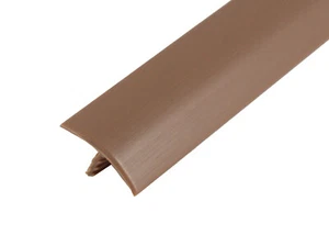 Rotolo da 20 piedi di stampaggio a T in plastica marrone chiaro da 5/8" per gioco arcade, armadio, tavoli - Foto 1 di 2