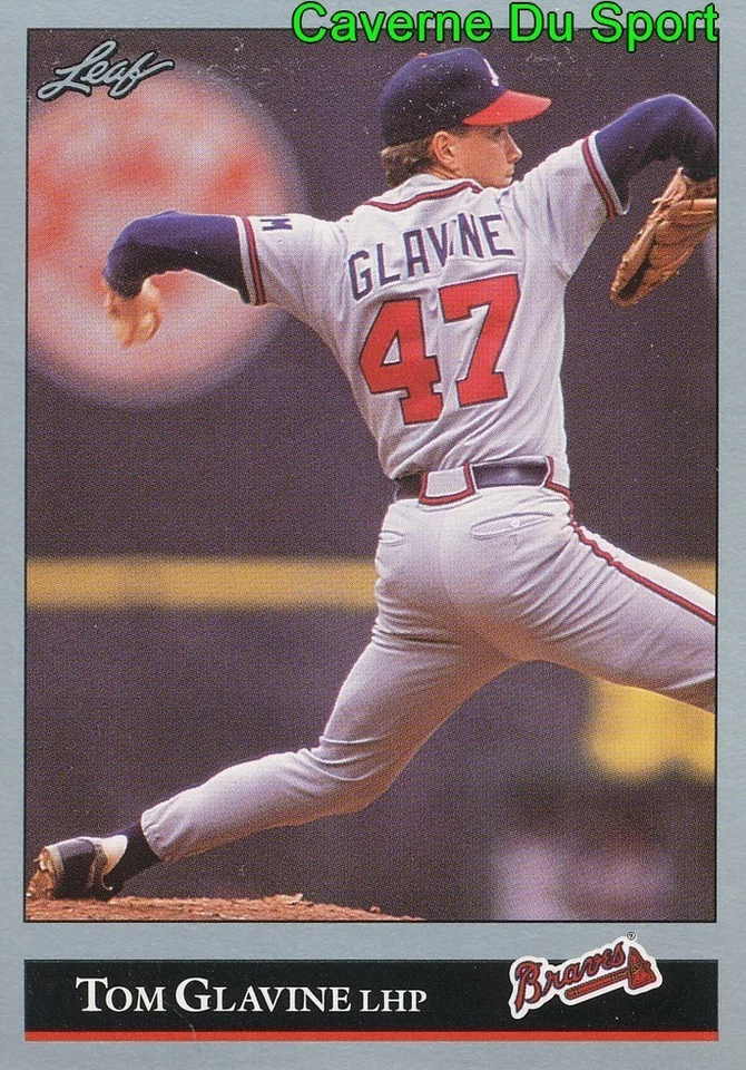 279   TOM GLAVINE    ATLANTA BRAVES  BASEBALL CARD LEAF 1992 - Photo 1/1