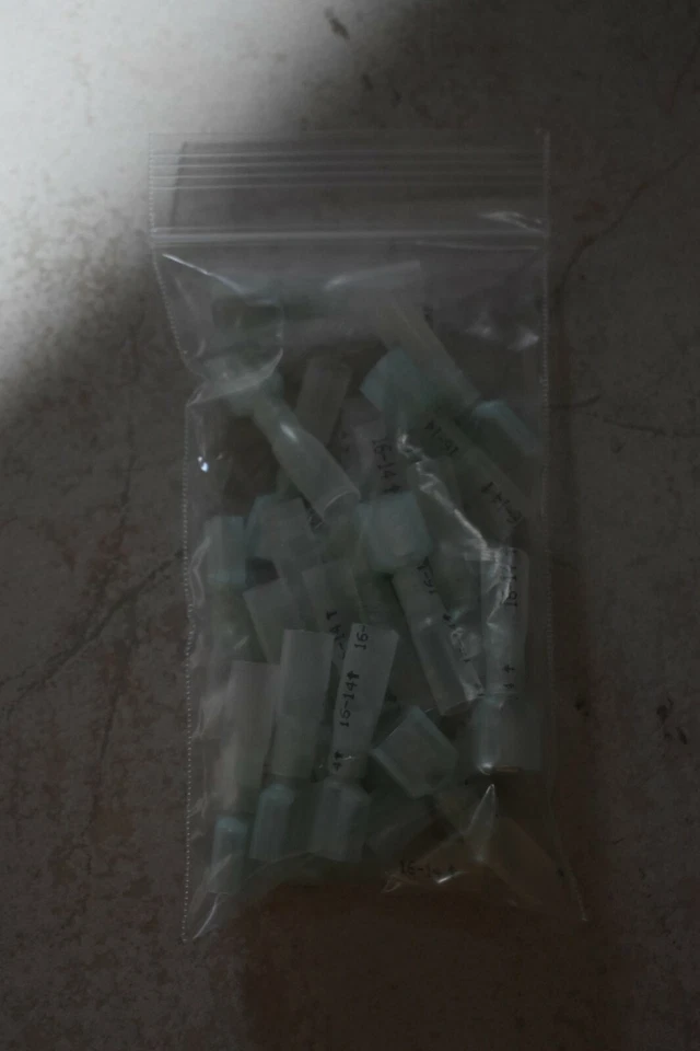 3M MNHU14-250DMIK BLUE MALE HEAT SHRINK QUICK DISCONNECT - 25PK - Image 1 of 1