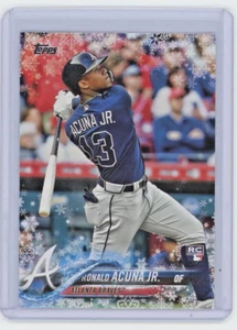 2018 Topps Holiday Mega - Ronald Acuna JR  Winter Rookie RC # HMW 50 - Picture 1 of 2