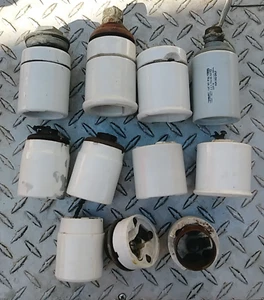 Lot of Mogul 1500W 600V Vintage  Ceramic  Electrical Light Bulb Sockets Leviton - Picture 1 of 8