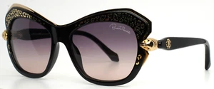 ROBERTO CAVALLI Taygeta 981S 01B Black Womens Gradient Sunglasses 56-17-130 B:46 - Picture 1 of 15