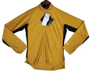 NWT Mountain Hardware Shirt Mountain High Quarter zip Men's Small Inca Gold - Picture 1 of 11