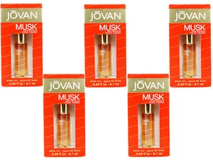 Jovan Musk Fragrance Oil for Women,0.33 fl oz - 5 Pack