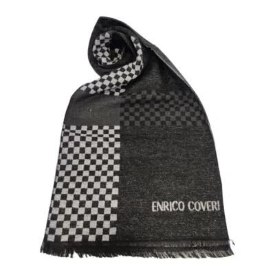 Sciarpa Uomo Ragazzo Enrico Coveri Stola Pashmina Coprispalle Sfrangiata 180x30 - Immagine 1 di 4