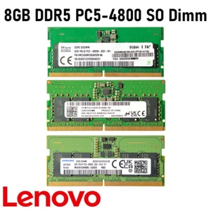 Lenovo 8GB RAM Modul DDR5 SO DIMM 262-PIN 4800 MHz - SAMSUNG, SK HYNIX, MICRON - Bild 1 von 3