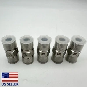 1PCS 1/2" Male x 1/2" Male Hex Nipple SS 316L Threaded Pipe Fitting PT - Picture 1 of 4