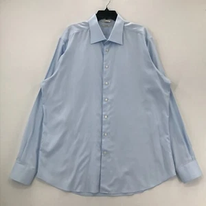 Suitsupply Hemd Herren 18 46 Blau Knopfleiste Langarm Baumwolle Freizeit elegant Männer - Bild 1 von 18