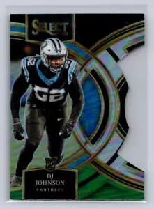 2023 Select #143 DJ Johnson - Negro Verde Prizm Troquelado-Carolina Panthers - Imagen 1 de 2