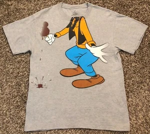 Disneyland Resort Goofy Headless Ice Cream Men's Gray T-Shirt Size Medium - Picture 1 of 4