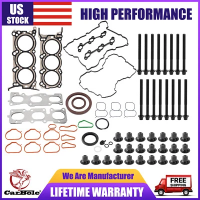 Juego de pernos de junta de culata para Kia Sorento/Sedona+Hyundai Santa Fe 3,3 L V6 2013-2020 Foto 1 de 4