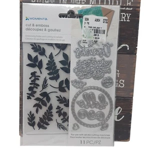 Momenta Embossing Folder And Cutting Templates Leaf Theme Set 11 Pc - Picture 1 of 8