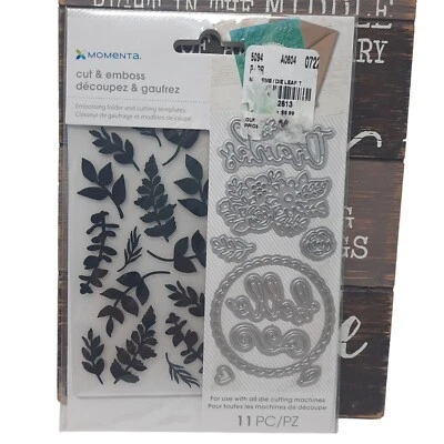 Momenta Embossing Folder And Cutting Templates Leaf Theme Set 11 Pc - Image 1 of 4