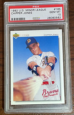 1992 Upper Deck Minor League Chipper Jones Rc Psa 10