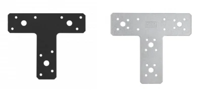 T-Connessione Acciaio T-Angolo Da Fissare Piastra Di Giunzione Collegamento Fune - Immagine 1 di 4