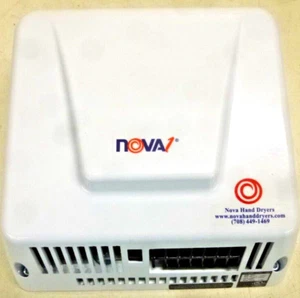 NEW NOVA Hand Dryer: Integral, Cast Aluminum, Auto, 8/7/6 Amps, 100 to 240 Volt - Picture 1 of 4
