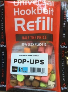 FJUKA HOOKBAIT POP UPS NACHFÜLLPACKUNGEN in 4 mm, 6 mm, 8 mm & 11 mm - ANGELKÖDER