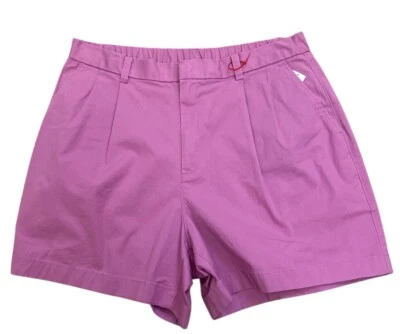 Novo Shorts Gap Cintura Alta Plissado Cáqui Trevo Roxo Tamanho 16 - Imagem 1 de 4