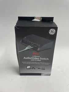 GE Pro 4 Device Audio Video Switch with S-Video and Composite RCA 38807 New - Picture 1 of 2