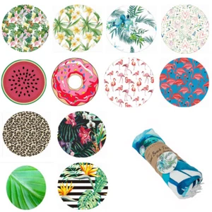 großes Beach Towel Strandtuch Handtuch Duschtuch Strandlaken rund Ø 150 cm neu - Bild 1 von 1