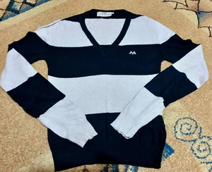 Burberry Pullovercotton shir jumper knit sweater yellow rare vtg   M - Picture 1 of 9