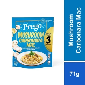 4 Packs X 71g PREGO New Dried Mushroom Carbonara Mac Quick Easy Cook  Pasta   - Picture 1 of 10