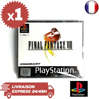 1 Boitier Protection Crystal Box Jeux PS1 Playstation 1 Format 4 CD 0,3 mm Neuf - Photo 1/4