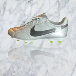 New Nike Premier 3 FG Sz 8 Soccer Cleats Men’s Metallic Silver Style AT5889-004 - Picture 1 of 6