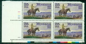 SCOTT # 2401 PLATE BLOCK, MONTANA, MINT, OG, NH, GREAT PRICE! - Picture 1 of 1