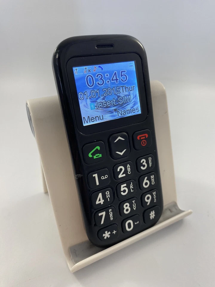 Unbranded W03 Ezzy Black Unlocked Dual Sim Classic Mobile Button Phone - Image 1 of 4