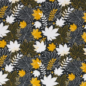 Sweat Stoff, Ahornblätter, Toronto, Swafing,150 cm breit,(18,90 €/m) - Bild 1 von 2