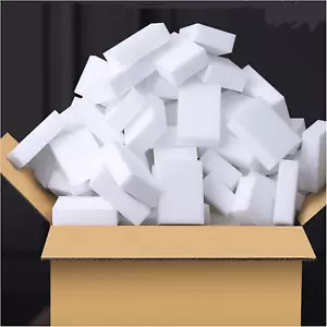 100 Pack Extra Thick Magic Cleaning Sponges - Reusable Eraser Sponge for All Sur - Picture 1 of 12