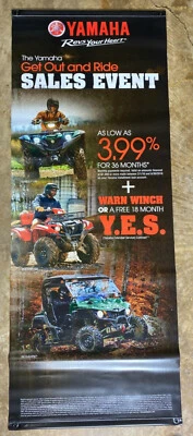 Banner promocional de concesionario Yamaha evento de ventas salir y montar 24wx61h Foto 1 de 2