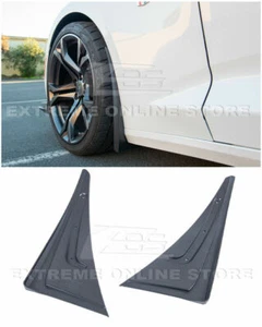 For 16-Up Camaro GM Extended Style TEXTURE BLACK Front Splash Guards Mud Flaps - Picture 1 of 9
