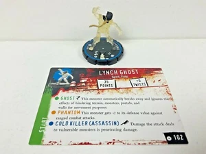 HorrorClix Game *Lynch Ghost 102* Card & Figure Spirit Ghoul Monster Token Piece - Picture 1 of 6