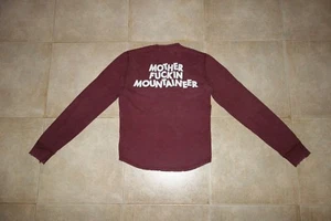 Dsquared² MOTHER F*CKIN MOUNTAINEER V-neck T-shirt Sweatshirt M FW/04-05 71XM292 - Picture 1 of 12