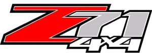 Chevy Z71 4x4 two decal sticker set red - Picture 1 of 1