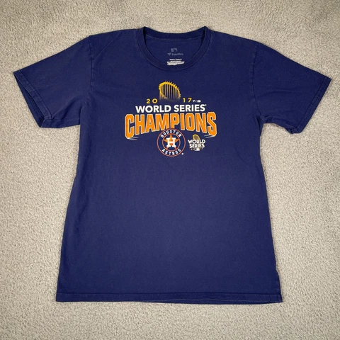 Houston Astros Boys Shirt XL Blue Jose Altuve #27 2017 World Series Champions Cover