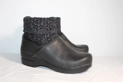 Botas Dansko de cuero tejido con cable negras 40 Foto 1 de 4