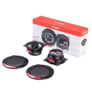 Vibe PULSE4 4" 2 way Coaxial 120W 100mm 10cm Car Van Shelf Door Speakers Pair - Picture 1 of 9