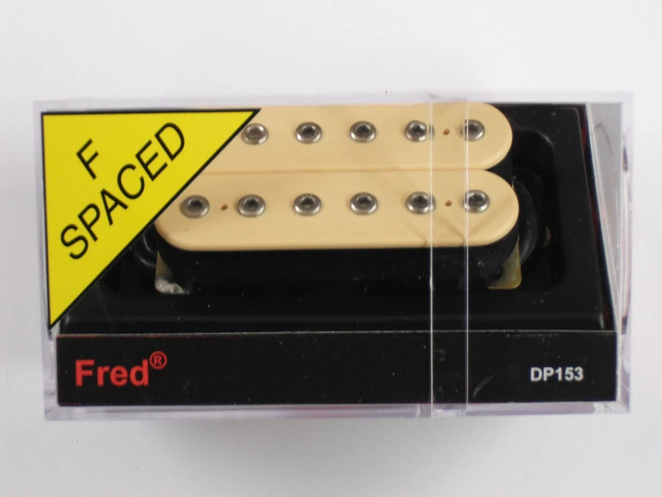 DiMarzio F-spaced Fred Humbucker Creme W/Chrome Poles DP 153 - Image 1 of 1