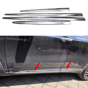  Fits Fiat 500X 2016 17 18 19 2020 4pcs ABS Chrome Body Side Door Molding Trim - Picture 1 of 10