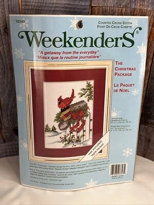 NUEVO JCA Weekenders Cardinal Punto de Cruz Kit EL PAQUETE DE NAVIDAD Foto 1 de 3