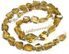 AAA+ Natural Quartz Honey Beer Tumble Nugget Faceted Gems Beads 9-15.5 mm LC-740