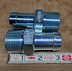 Lote de 2 pezones hexagonales de acero DIXON KHN881 King para 1 abrazadera 1" NPT - Imagen 1 de 1