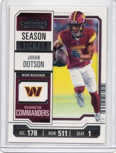 2023 Panini Contenders Jahan Dotson #99 Washington Commanders - Picture 1 of 2