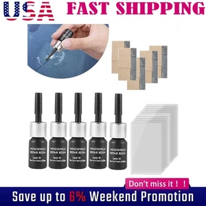 5 Pack Auto Glass Nano Repair Fluid Car Windshield Resin Crack Tool Pwvudvwxdqkw - Picture 1 of 11